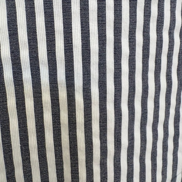 Jones New York Navy and White Striped Garment - Picture 2 of 6